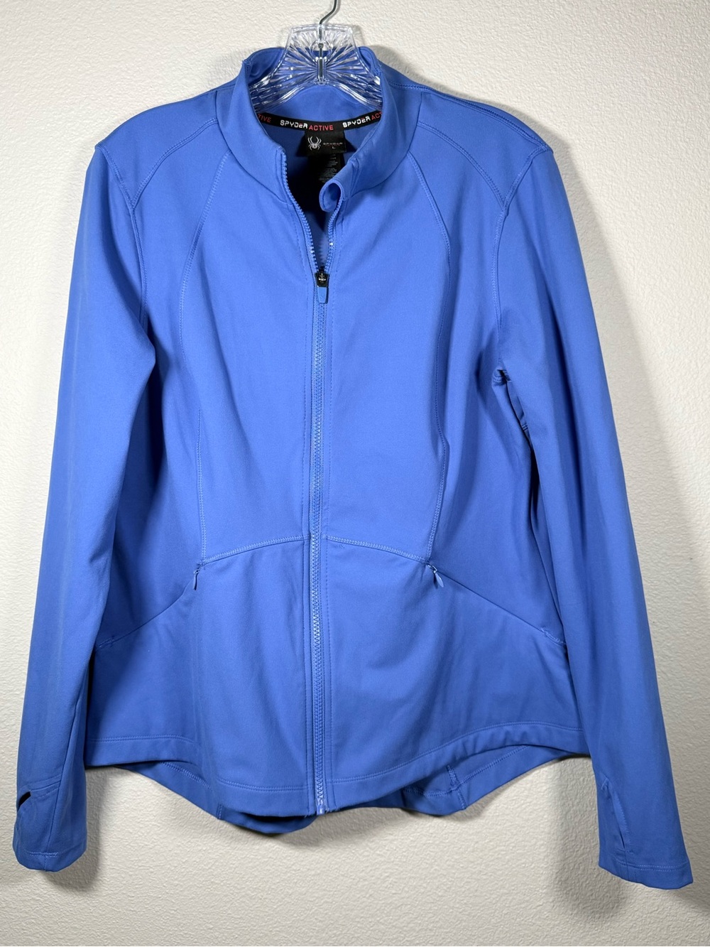 Spyder Women's L Blue Zip-Front Yoga Jacket